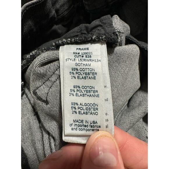 Frame Denim Women's Skinny Jeans - Black and Gray - Picture 10 of 15